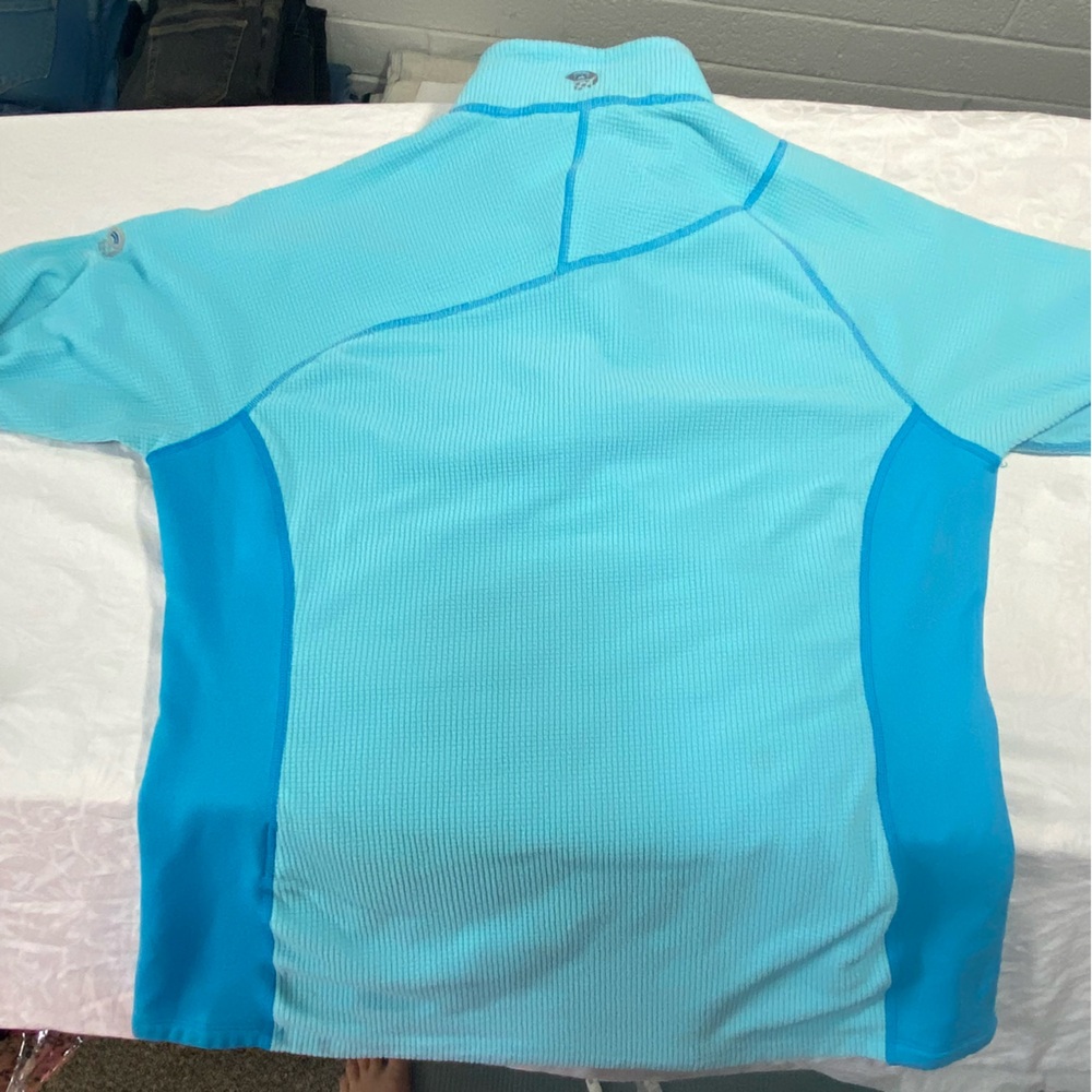 Mountain Hardware Micro Grid Fleece Mid Layer Camping Outdoor Sweater Jacket L